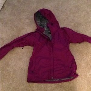 purple ems raincoat